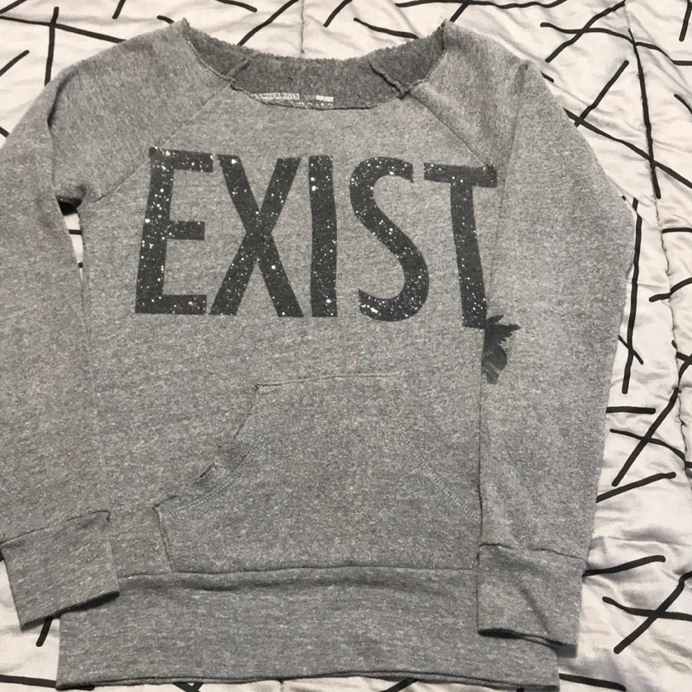Grey Glamour Kills EXIST Sweat shirt